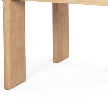 91" Light Brown Wood Oval Dining Table