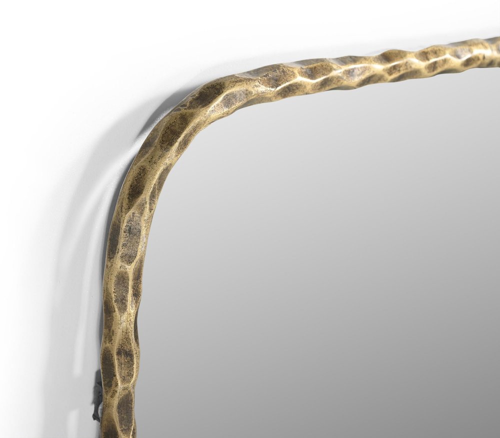 48" Brass Iron Framed Accent Mirror HomeRoots
