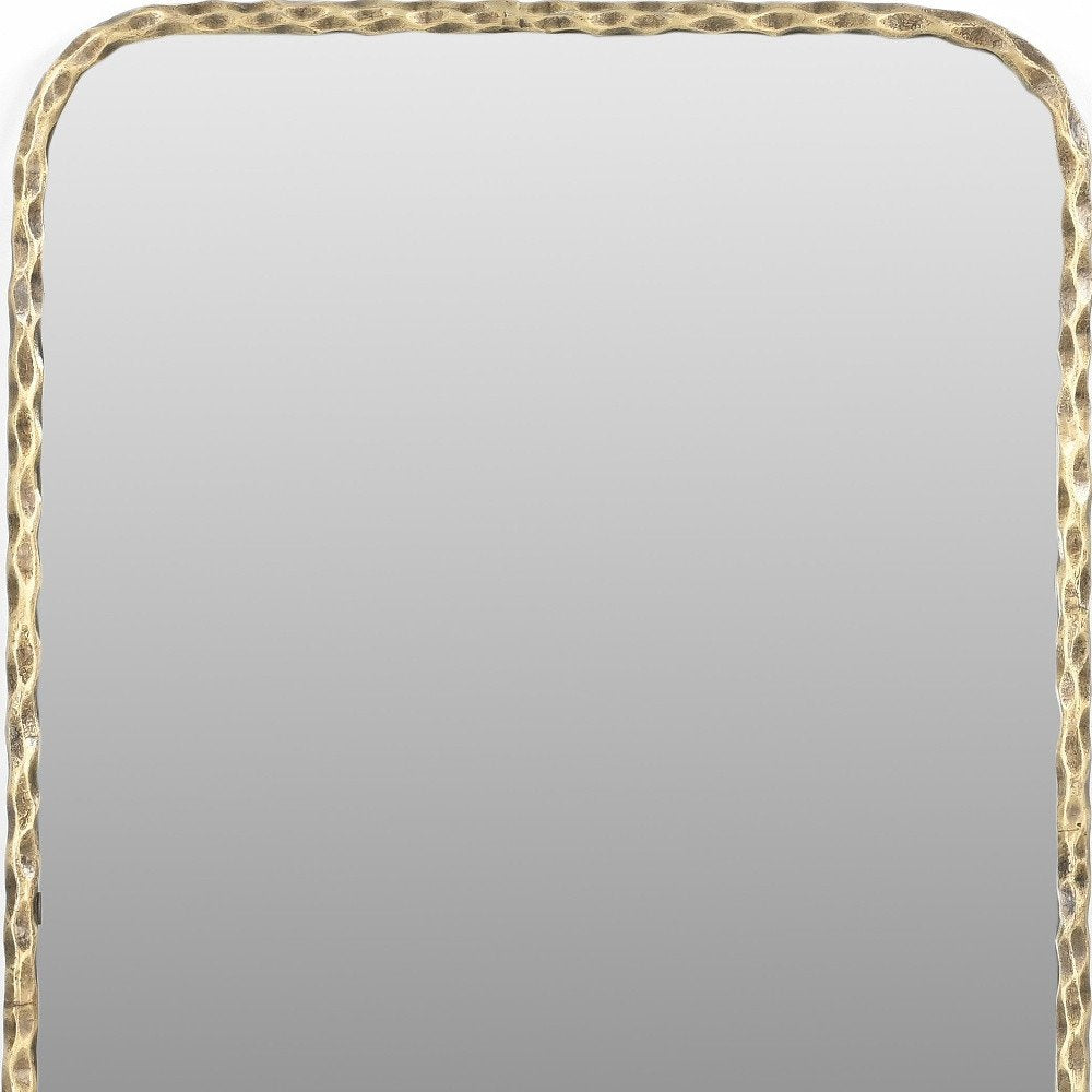 48" Brass Iron Framed Accent Mirror HomeRoots