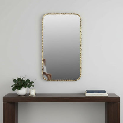 48" Brass Iron Framed Accent Mirror HomeRoots