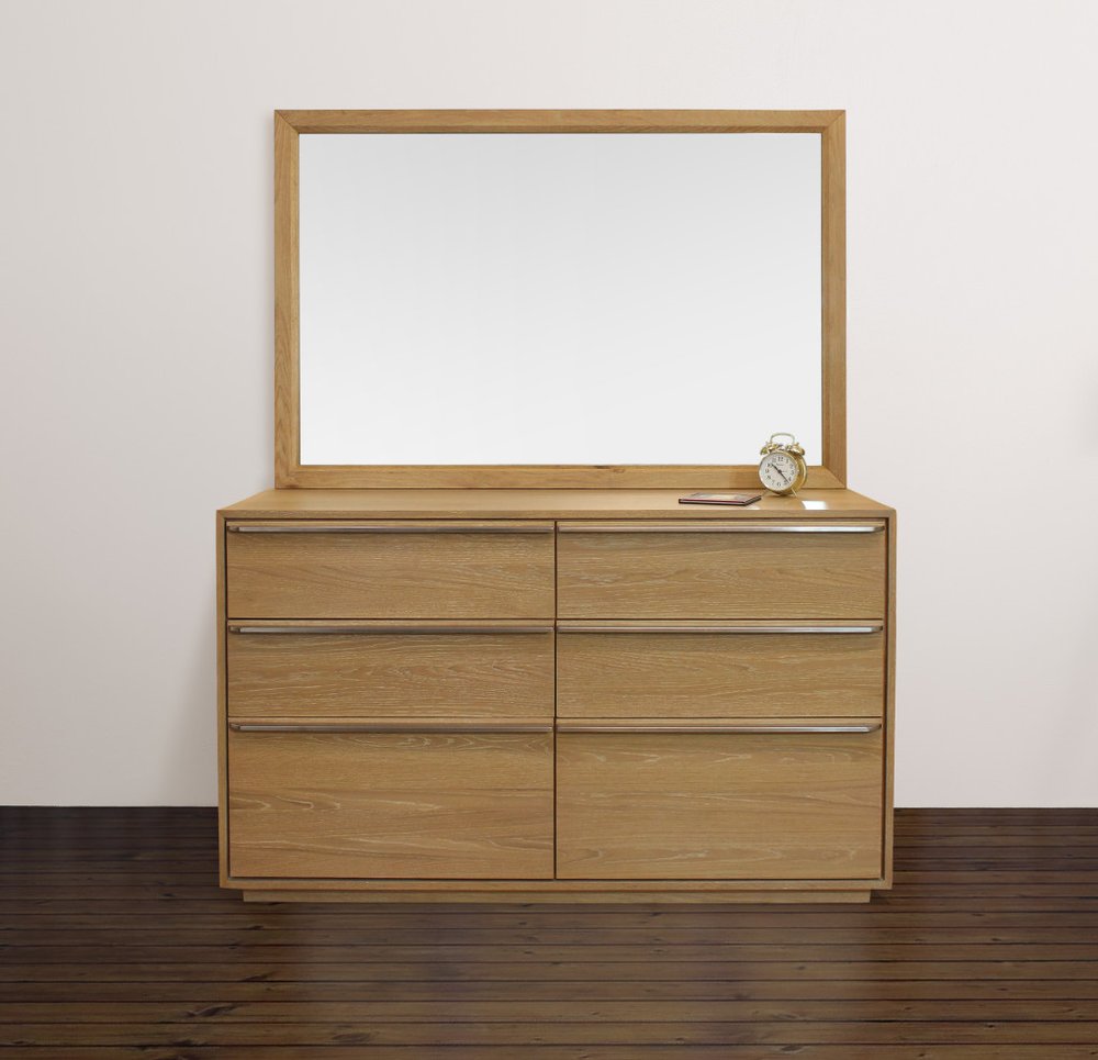 40" Natural Solid Wood Framed Mounted Accent Mirror HomeRoots