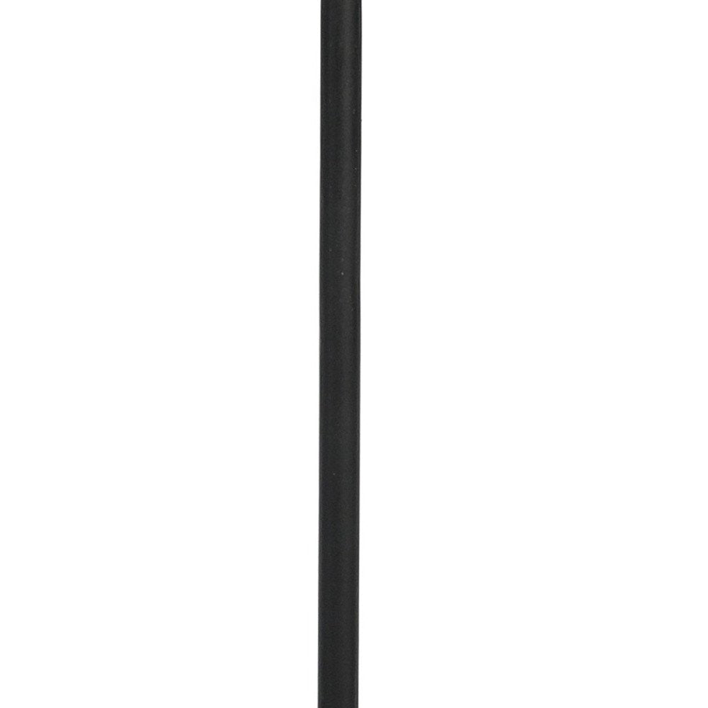22" Antiqued Bronze and Black Distressed Iron Round End Table With Shelf — view 11