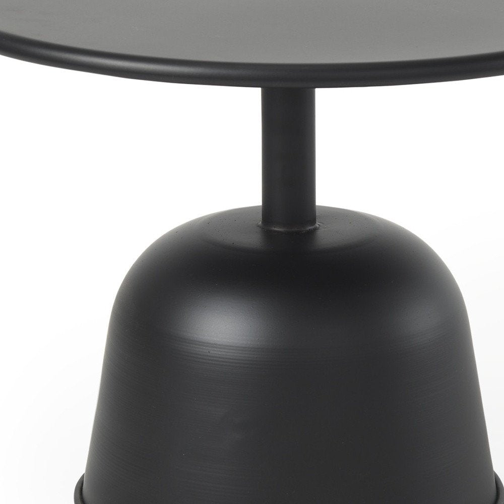 20" Black Iron and Metal Tray Table — view 3