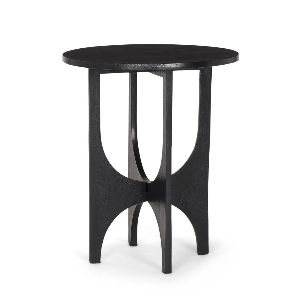 18" Black Iron and Metal Tray Table HomeRoots