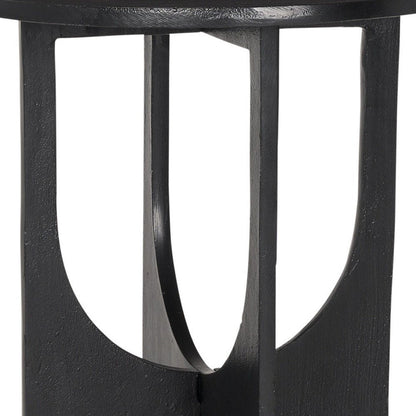 18" Black Iron and Metal Tray Table HomeRoots