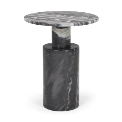 16" Gray Stone and Wood Tray Table HomeRoots