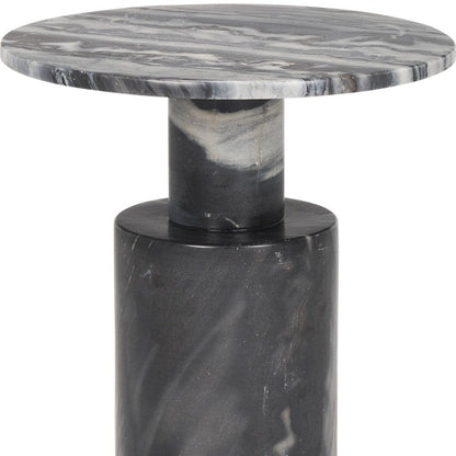 16" Gray Stone and Wood Tray Table HomeRoots