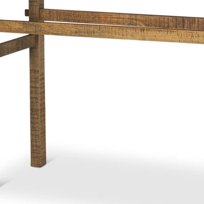 54" Brown Solid Wood Distressed Console Table HomeRoots