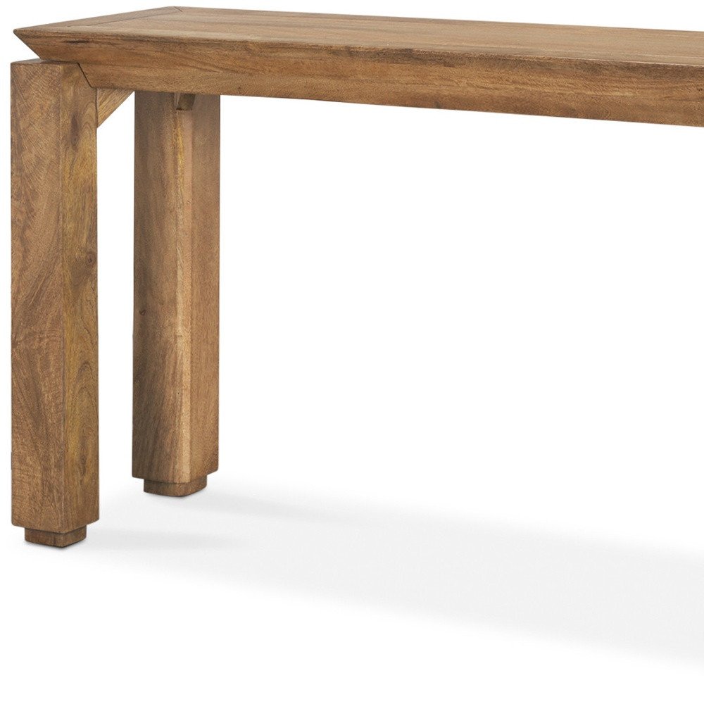 60" Brown Solid Wood Console Table HomeRoots