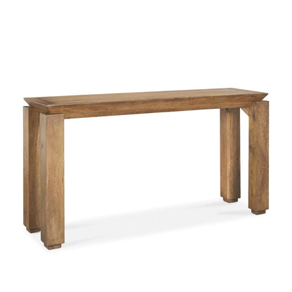 60" Brown Solid Wood Console Table HomeRoots