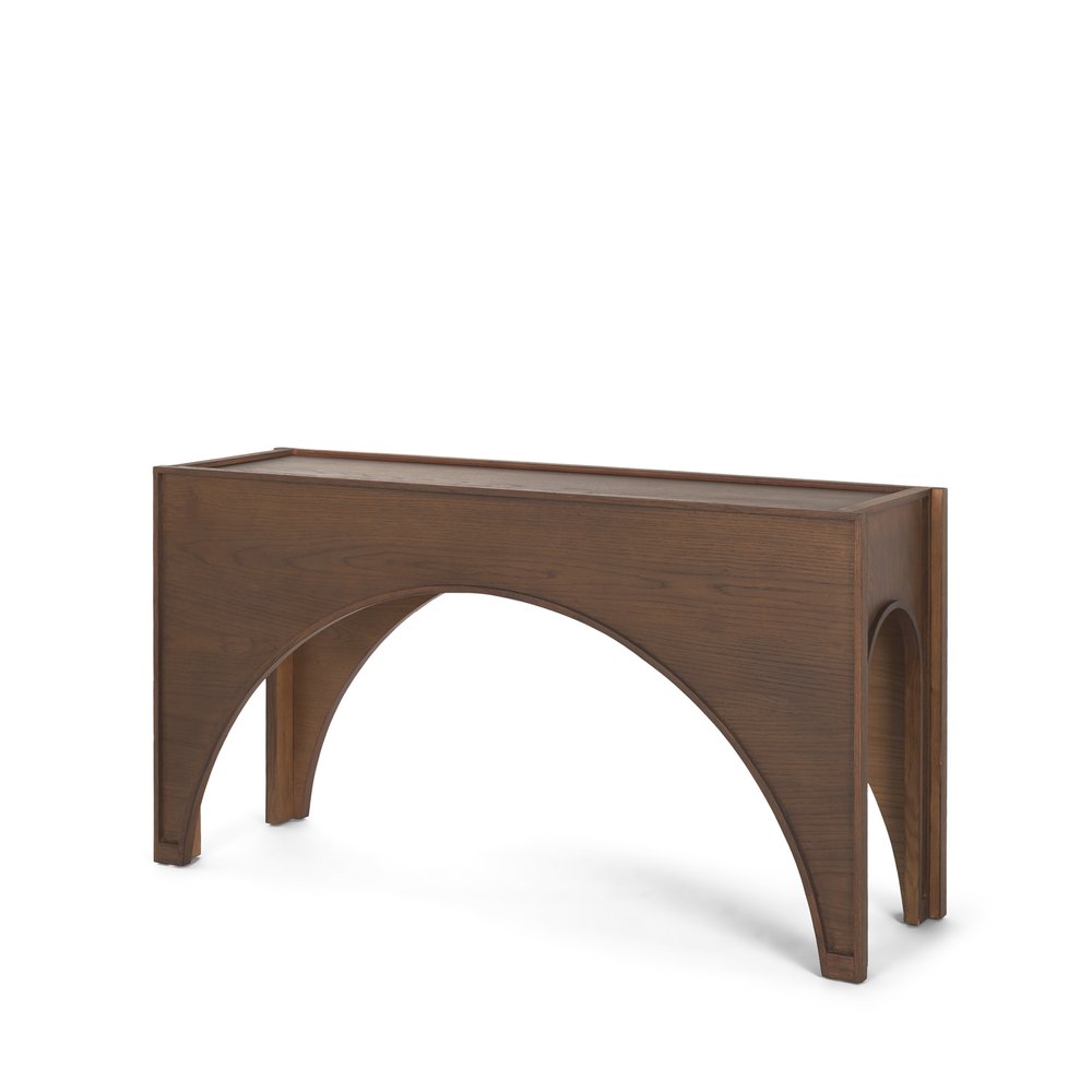 55" Brown Wood Console Table HomeRoots
