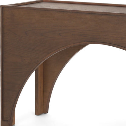 55" Brown Wood Console Table HomeRoots