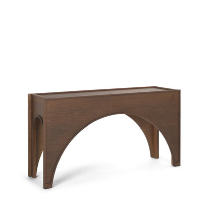 55" Brown Wood Console Table HomeRoots