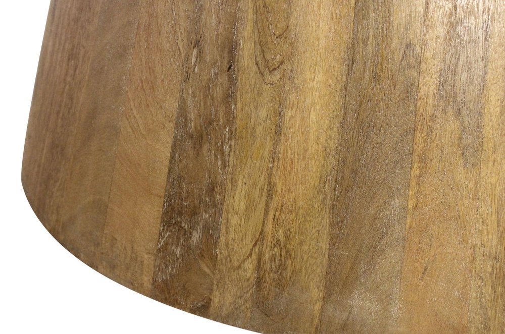 72" Natural Solid Wood Pedestal Base Round Top Dining Table — view 6