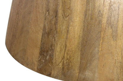 72" Natural Solid Wood Pedestal Base Round Top Dining Table HomeRoots