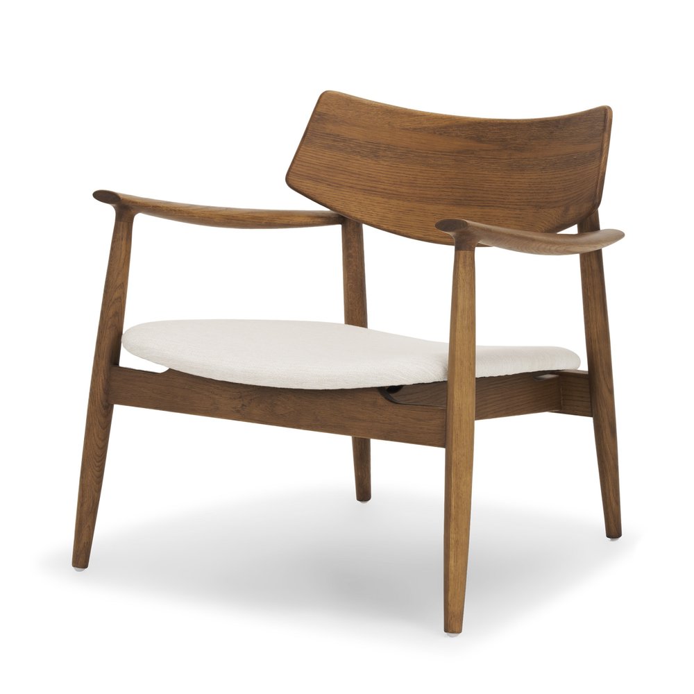 27" Brown And Cream Upholstery And Solid Wood Arm Chair HomeRoots