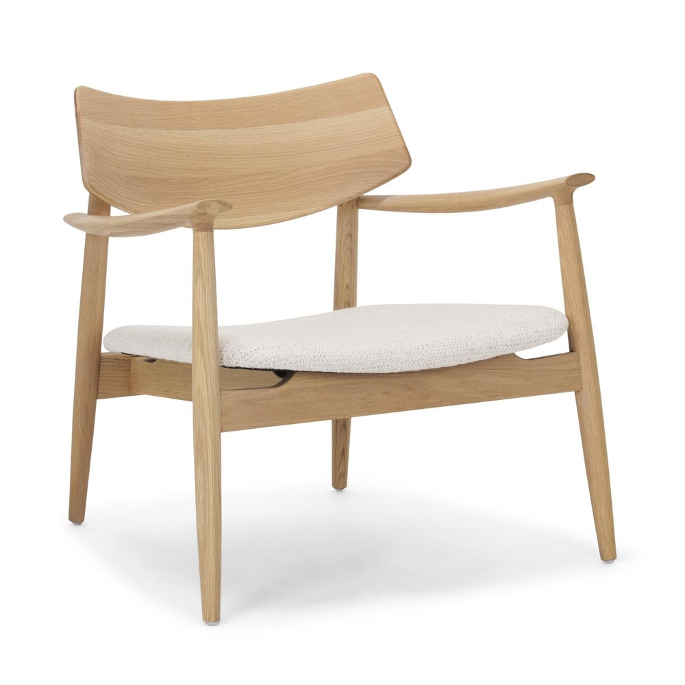 27" Cream and Natural Upholstery and Solid Wood Arm Chair HomeRoots