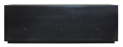 95" Dark Brown Solid Wood Sideboard With Six Glass Doors HomeRoots