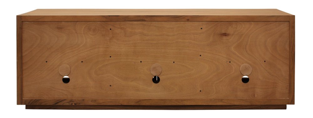 95" Natural Solid Wood Sideboard With Six Glass Doors HomeRoots