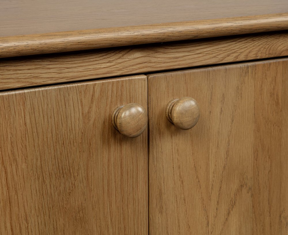 98" Natural Distressed Solid Wood Sideboard with Six Doors HomeRoots