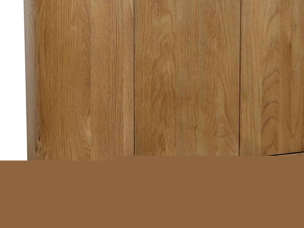 98" Natural Distressed Solid Wood Sideboard with Six Doors HomeRoots
