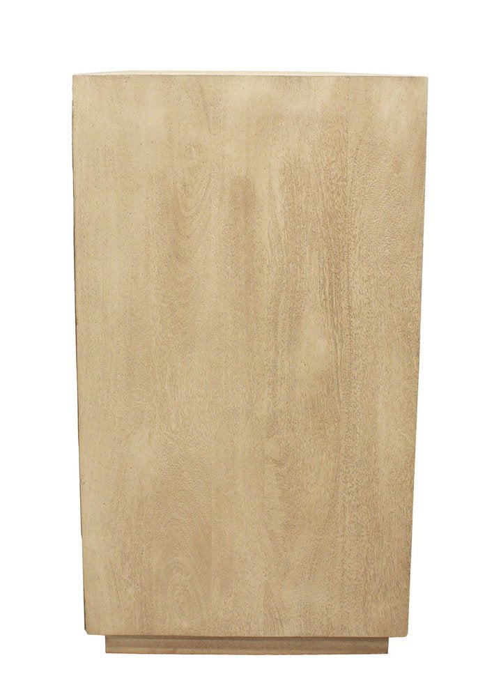 48" Natural Solid Wood Sideboard With Two Doors HomeRoots