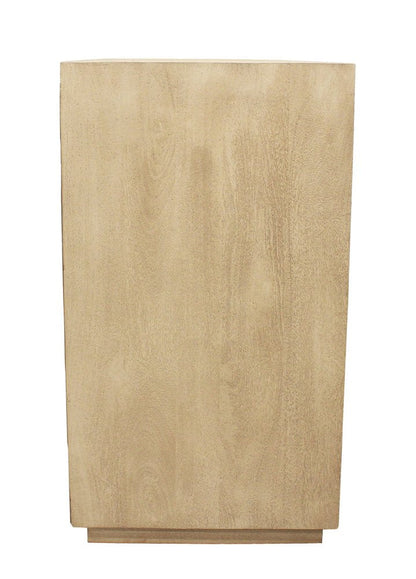 48" Natural Solid Wood Sideboard With Two Doors HomeRoots