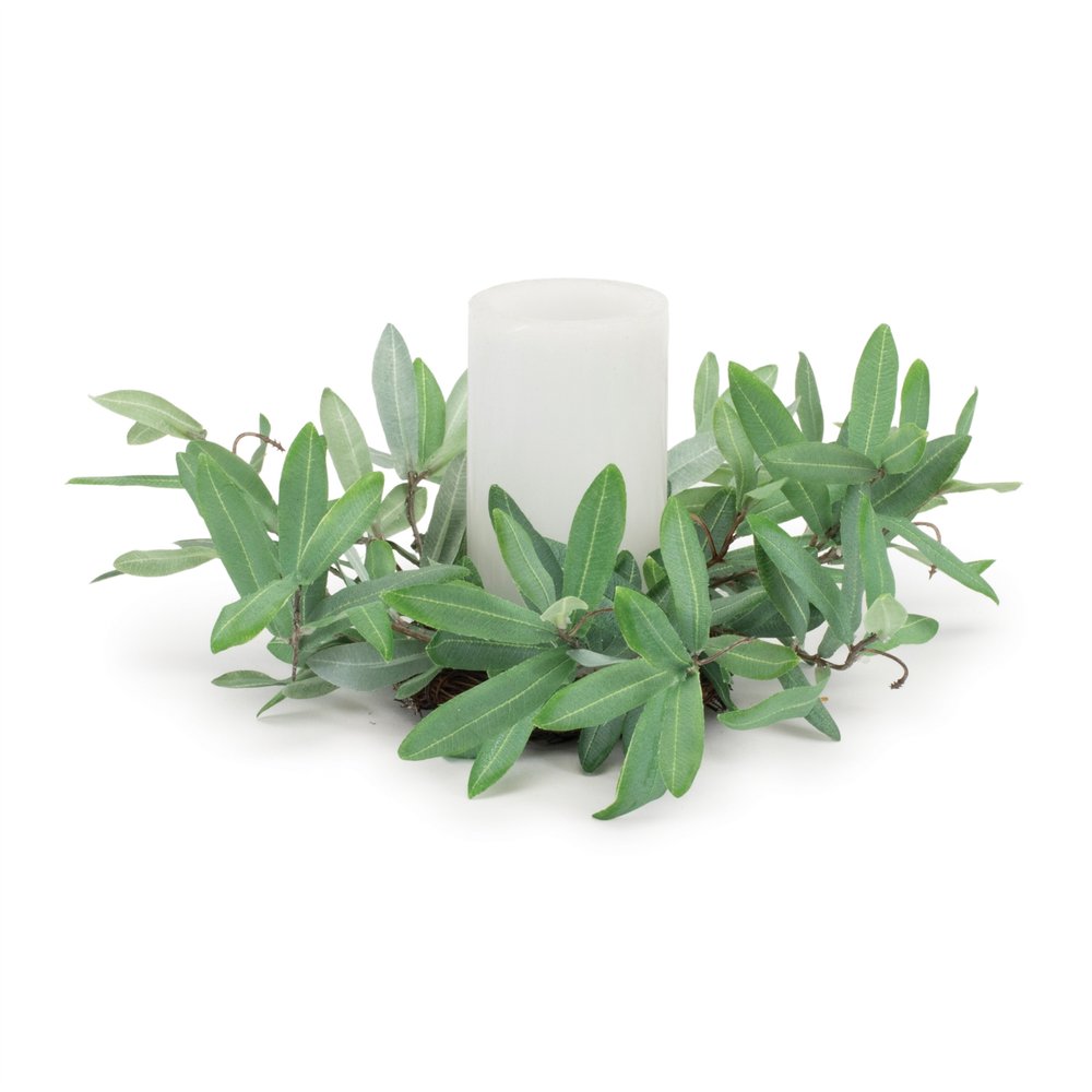 6" Green Artificial Olive Tree
