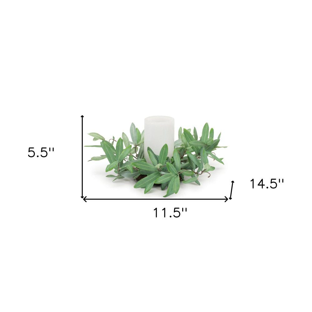 6" Green Artificial Olive Tree