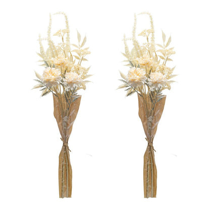 Set of Two 30" Beige Artificial
