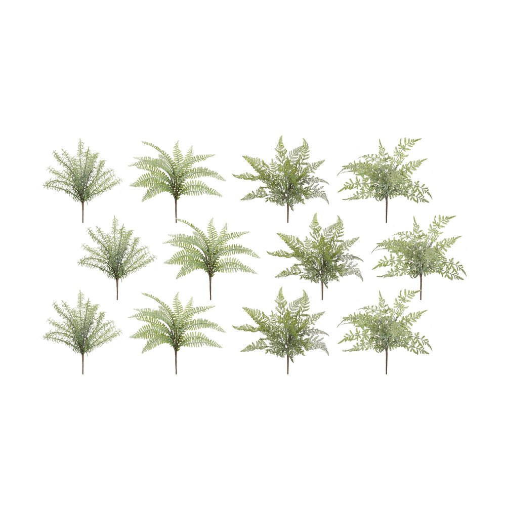 12 16" Green Artificial Fern Tree