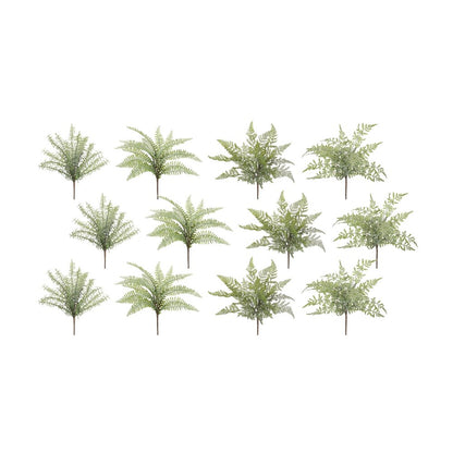 12 16" Green Artificial Fern Tree