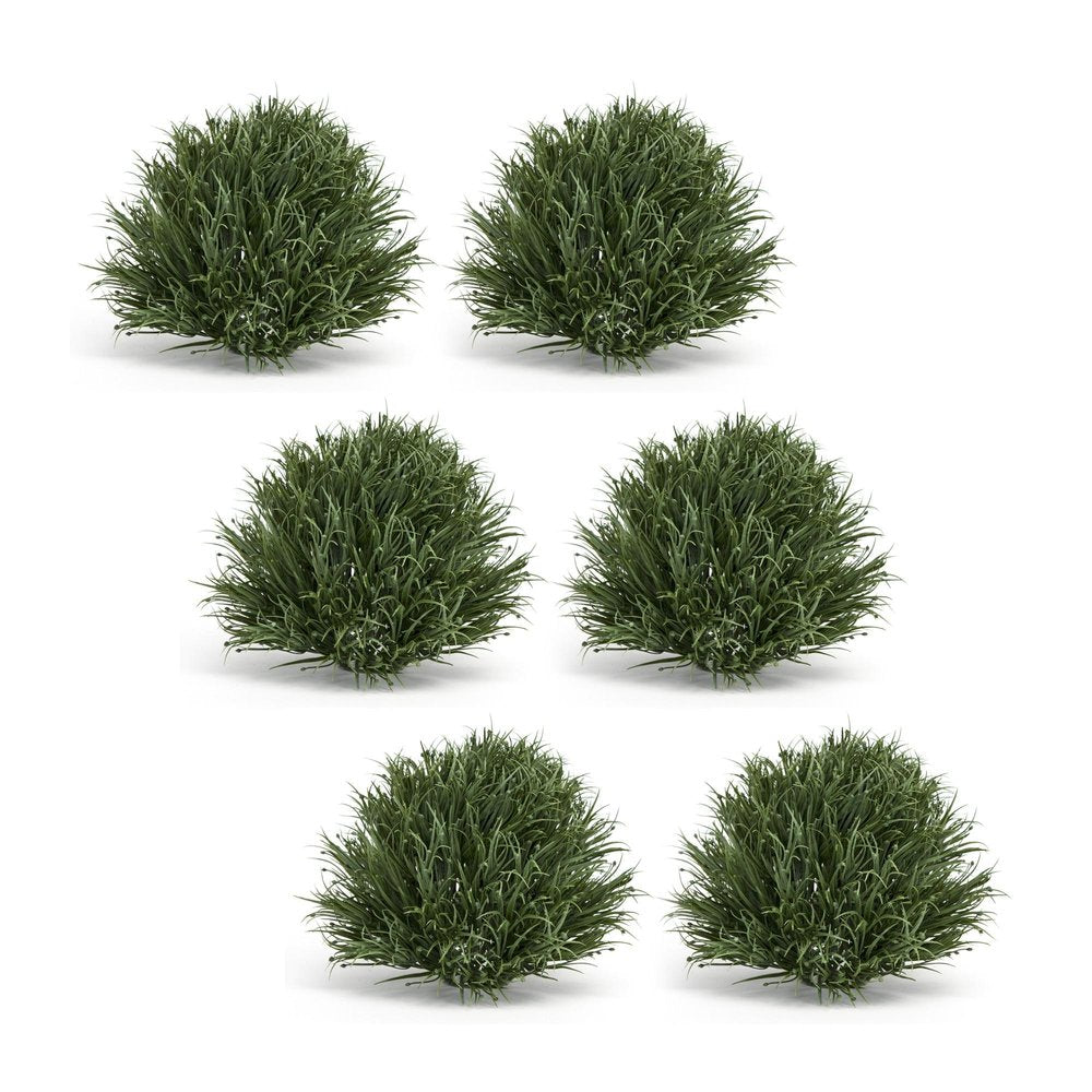 Set of Six 7" Green Artificial