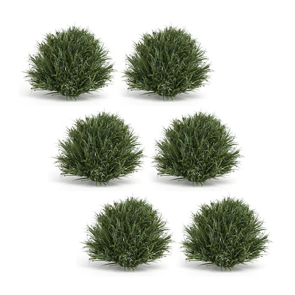 Set of Six 7" Green Artificial