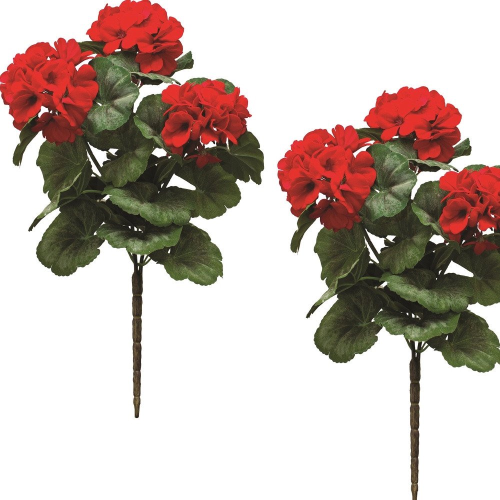 Set of Two 20" Green Artificial