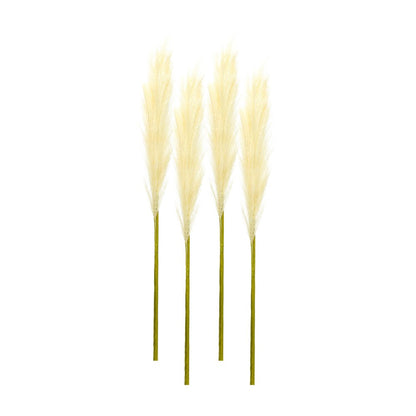 Set of Four 30" Beige Artificial Pampas Tree
