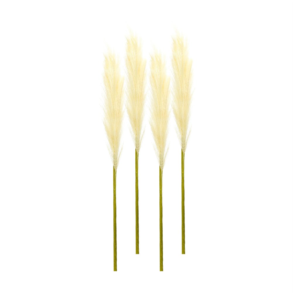 Set of Four 30" Beige Artificial Pampas Tree