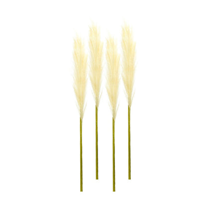 Set of Four 30" Beige Artificial Pampas Tree