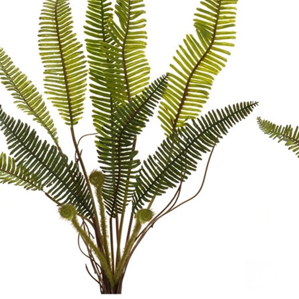 Set of Six 18" Green Artificial Fern Tree