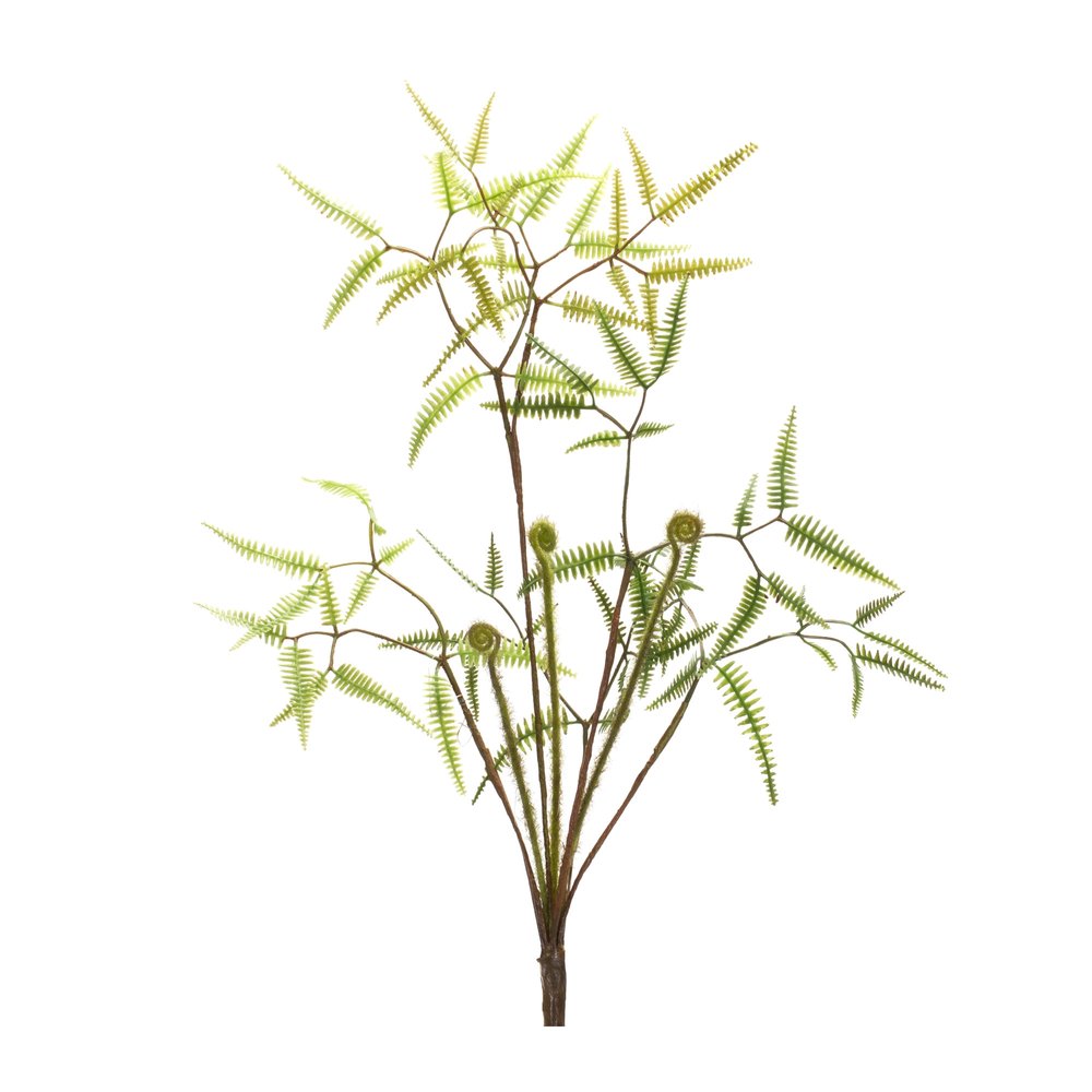 Set of Six 19" Green Artificial Fern Tree