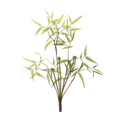 Set of Six 19" Green Artificial Fern Tree