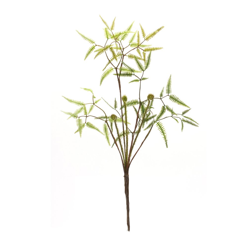 Set of Six 19" Green Artificial Fern Tree