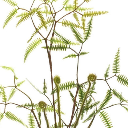 Set of Six 19" Green Artificial Fern Tree
