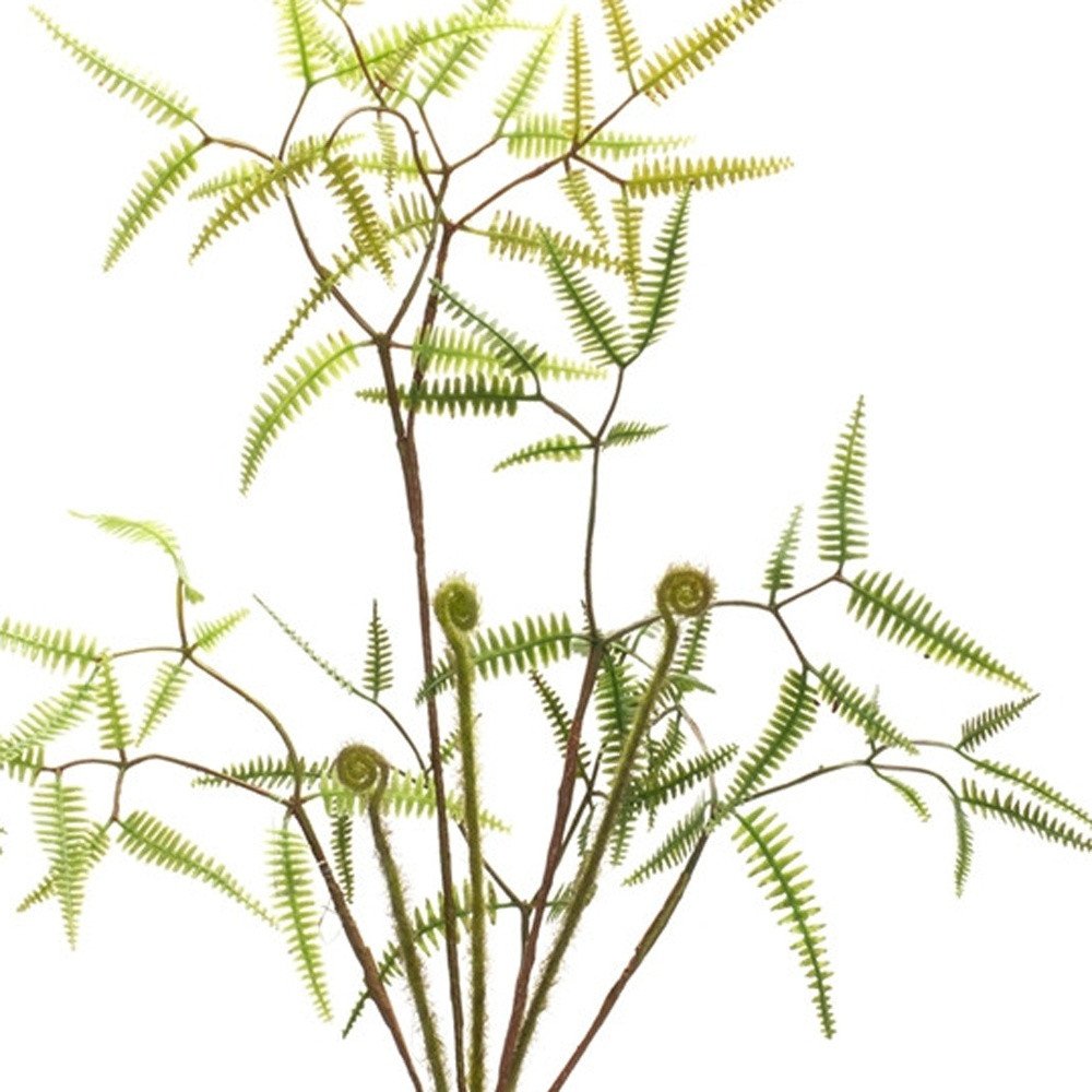 Set of Six 19" Green Artificial Fern Tree