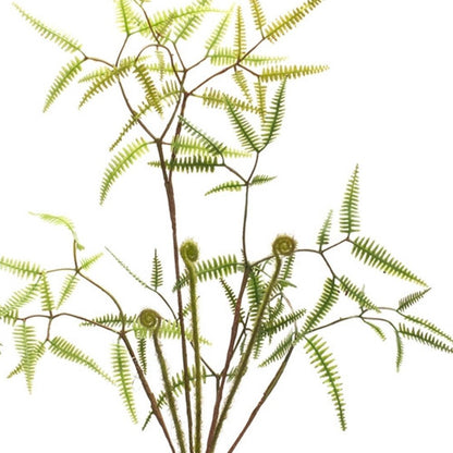 Set of Six 19" Green Artificial Fern Tree