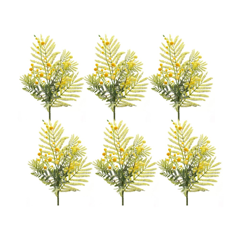 Set of Six 22" Green Artificial