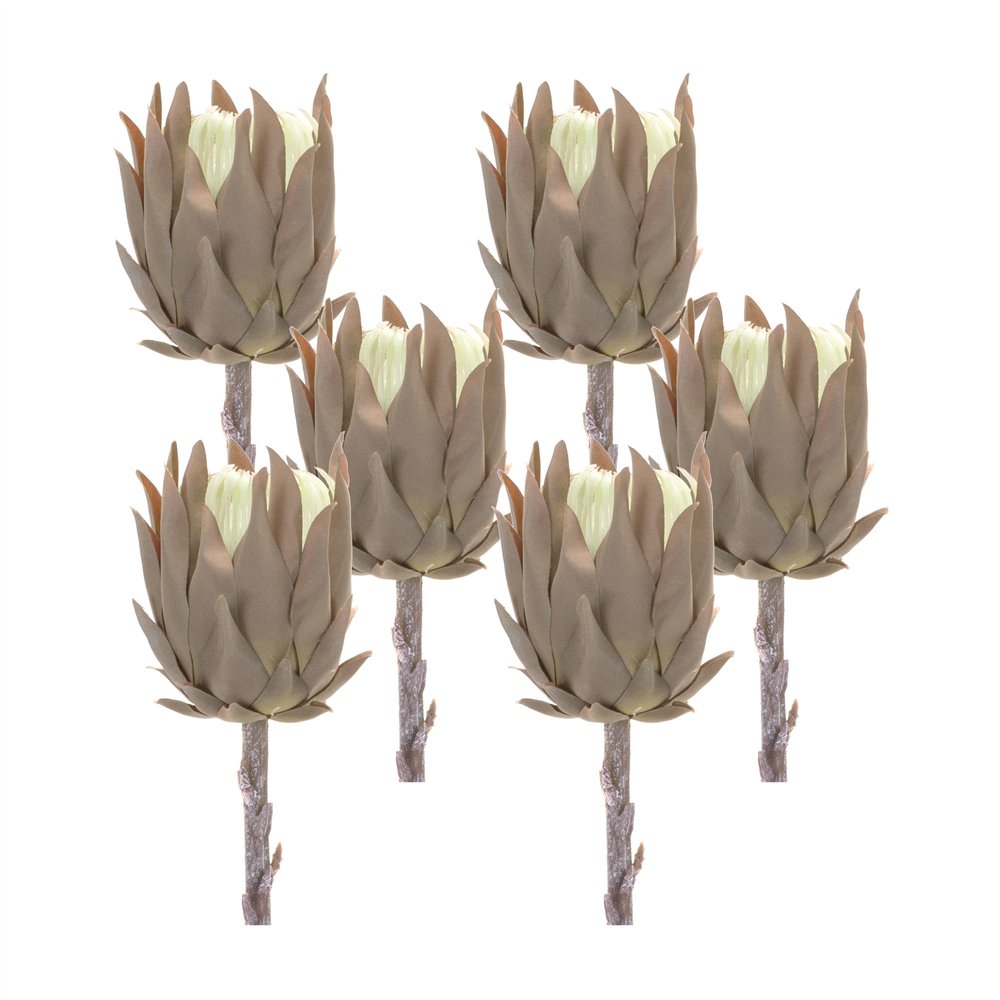Set of Six 20" Brown Artificial