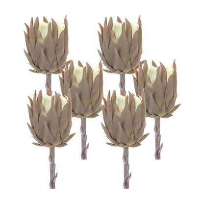 Set of Six 20" Brown Artificial