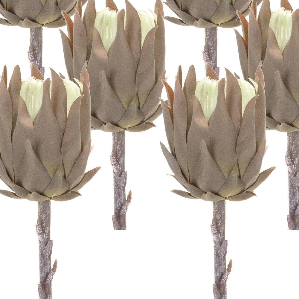 Set of Six 20" Brown Artificial