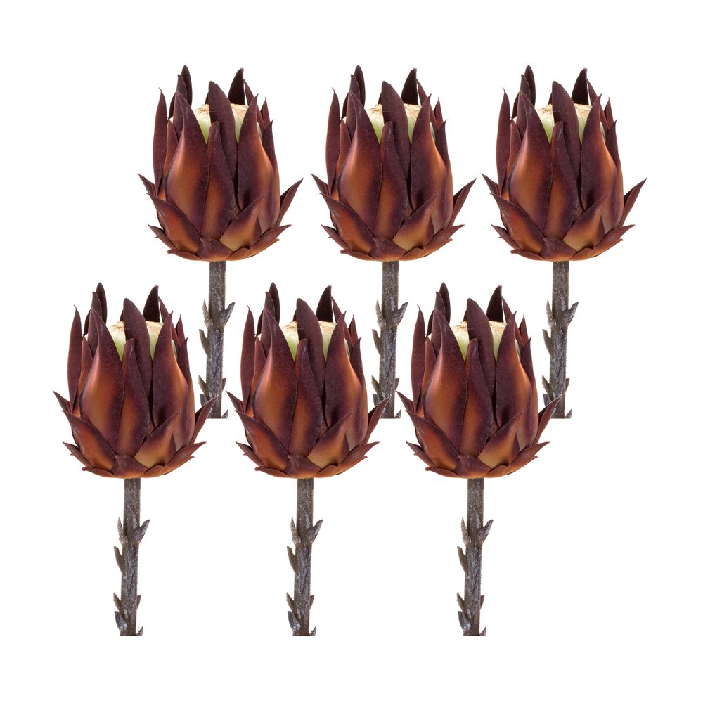 Set of Six 20" Orange Artificial